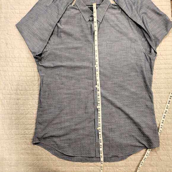 BANANA REPUBLIC SLIM WRINKLE-RESISTANT DRESS SHIRT - Picture 8 of 8